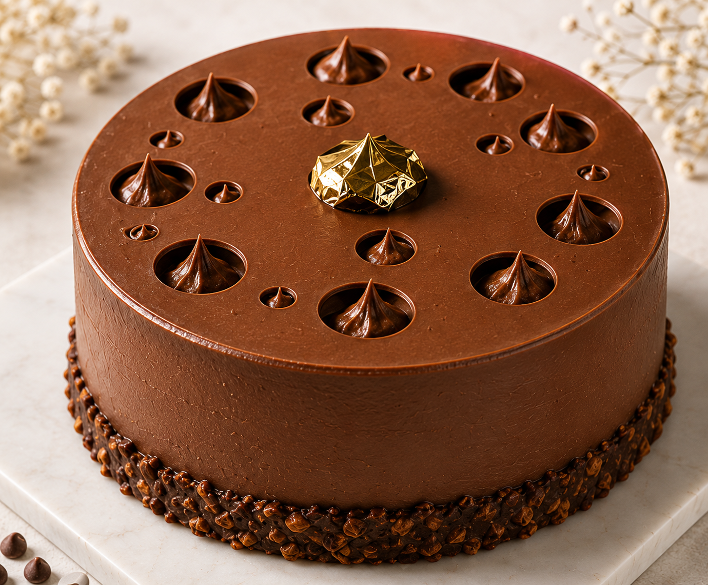 Dark Chocolate Mousse Cake